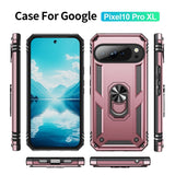 EIDERWOOD Google Pixel 10 Pro XL Hybrid Craftsman Case with 360 Rotatable Kickstand - Rose Gold