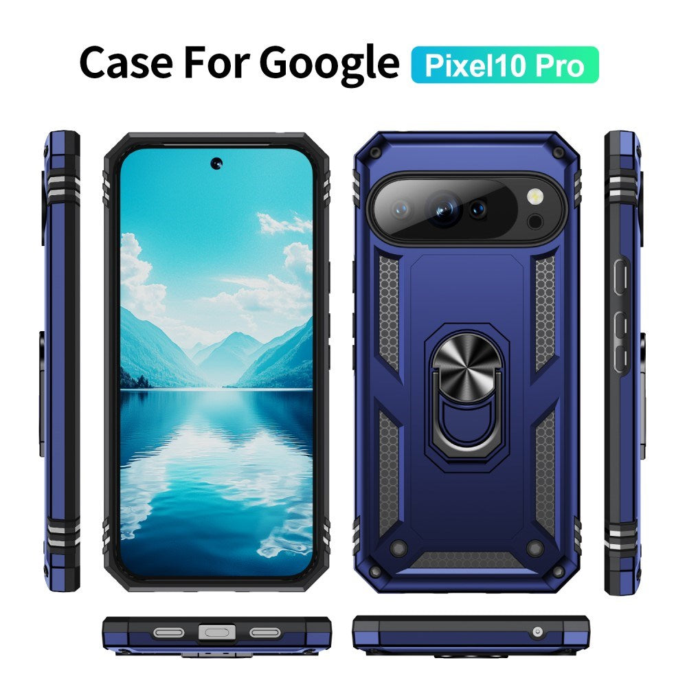 EIDERWOOD Google Pixel 10 / 10 Pro Tough Case with 360 Rotatable Kickstand - Blue