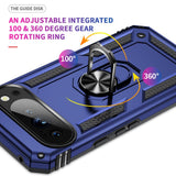 EIDERWOOD Google Pixel 10 / 10 Pro Tough Case with 360 Rotatable Kickstand - Blue