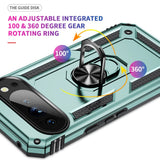 EIDERWOOD Google Pixel 10 / 10 Pro Tough Case with 360 Rotatable Kickstand - Green