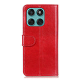 EIDERWOOD Motorola Edge 60 Fusion Faux Leather Flip Case with Cardholder & Stand Function - Red