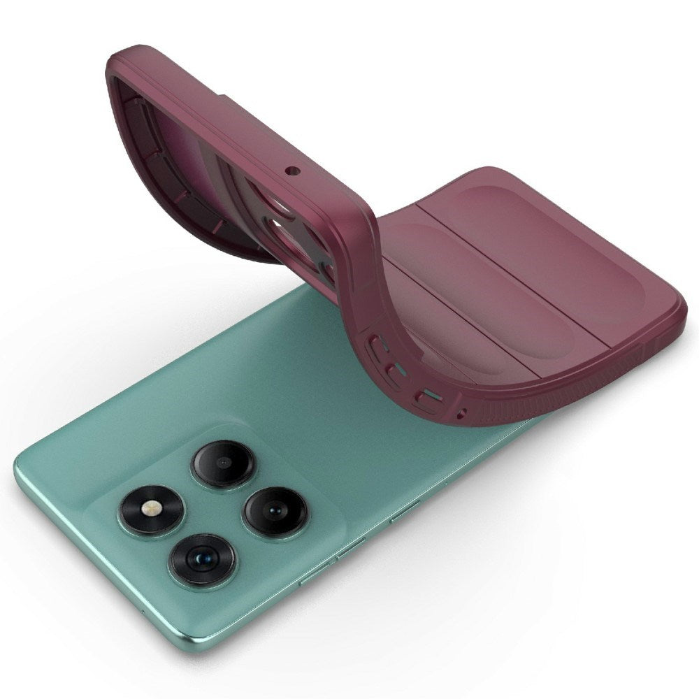 EIDERWOOD Motorola Edge 60 Fusion Flexible Plastic Case - Dark Red