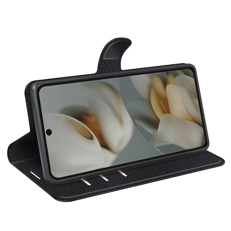 EIDERWOOD Google Pixel 10 Pro XL Faux Leather Flip Case with Cardholder & Stand Function - Black