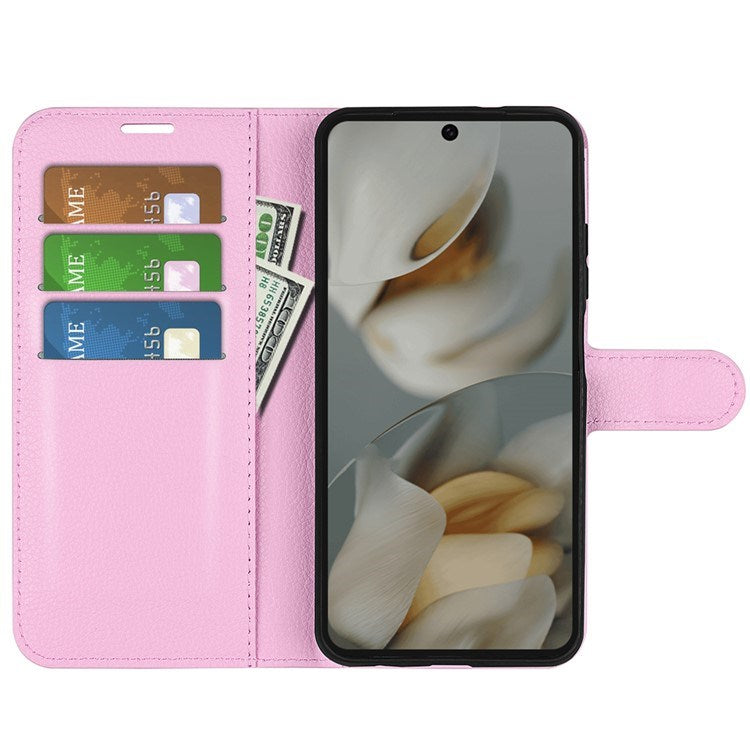 EIDERWOOD Google Pixel 10 Pro XL Faux Leather Flip Case with Cardholder & Stand Function - Pink