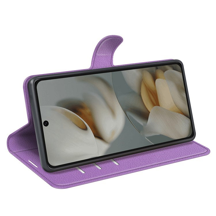 EIDERWOOD Google Pixel 10 Pro XL Faux Leather Flip Case with Cardholder & Stand Function - Purple