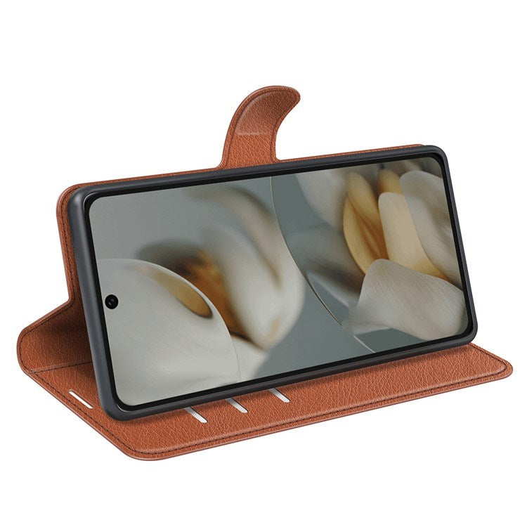 EIDERWOOD Google Pixel 10 Pro XL Faux Leather Flip Case with Cardholder & Stand Function - Brown