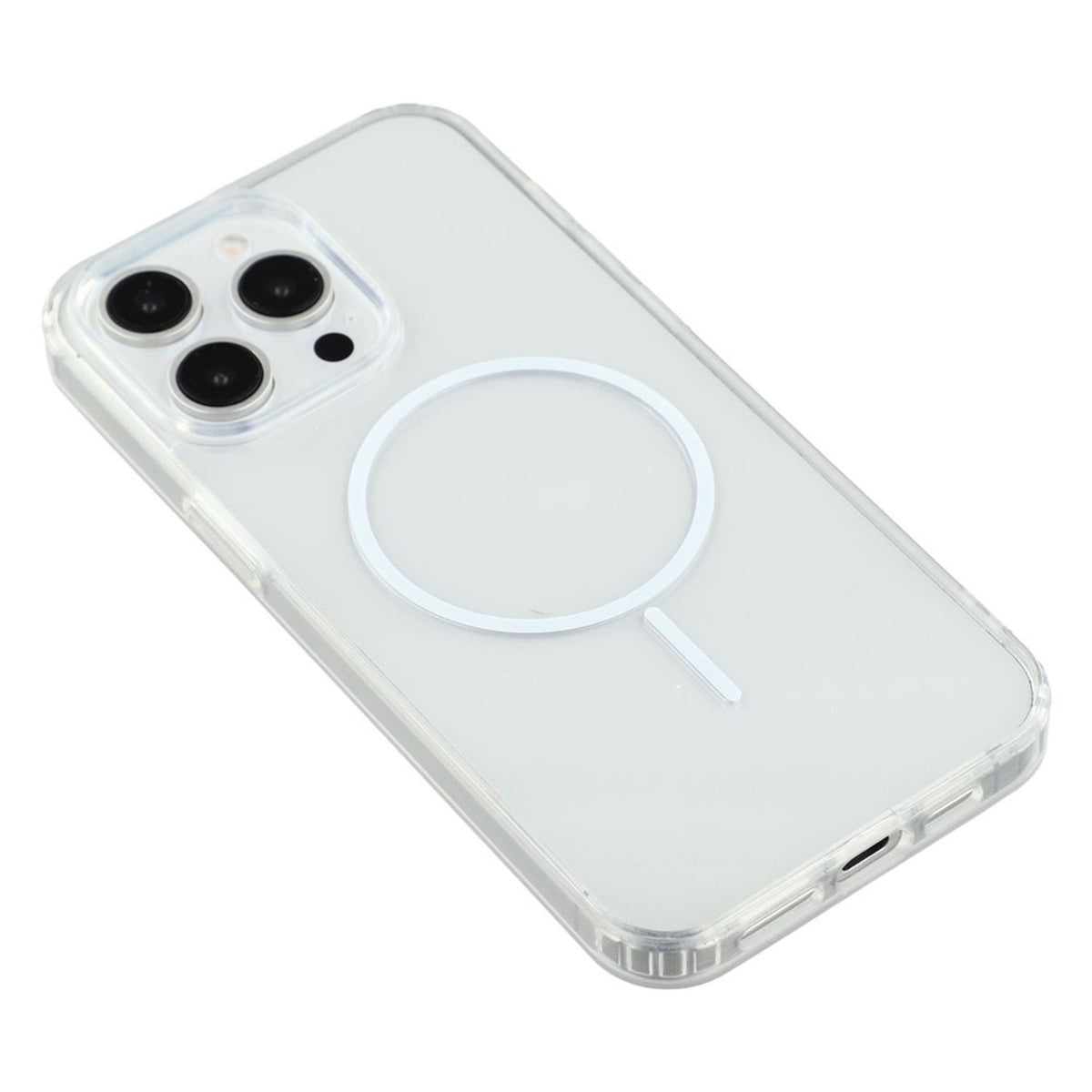 iPhone 15 Pro Max EIDERWOOD Hybrid Plastic Case - MagSafe Compatible - Transparent / White