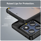 EIDERWOOD Motorola Edge 60 / Edge 60 Fusion Brushed Carbon Case - Black