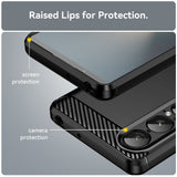 EIDERWOOD Sony Xperia 1 VII Brushed Carbon Case - Black