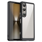EIDERWOOD Sony Xperia 1 VII Hybrid Plastic Case - Transparent / Black