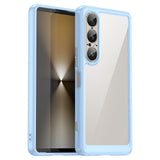EIDERWOOD Sony Xperia 1 VII Hybrid Plastic Case - Transparent / Blue