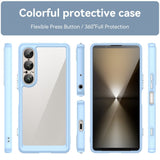 EIDERWOOD Sony Xperia 1 VII Hybrid Plastic Case - Transparent / Blue