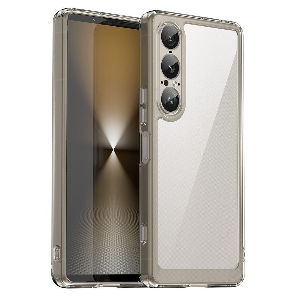 EIDERWOOD Sony Xperia 1 VII Hybrid Plastic Case - Transparent / Grey