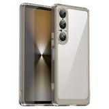 EIDERWOOD Sony Xperia 1 VII Hybrid Plastic Case - Transparent / Grey