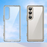 EIDERWOOD Sony Xperia 1 VII Hybrid Plastic Case - Transparent / Grey