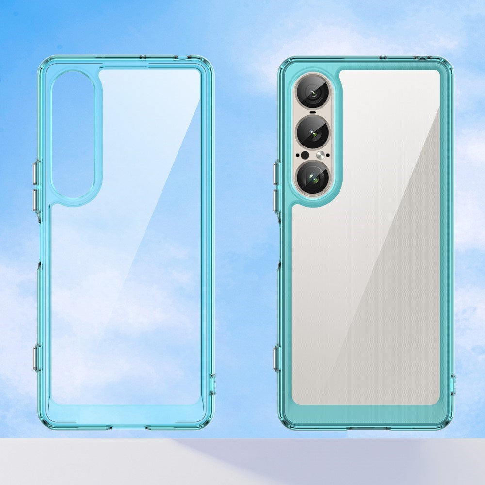 EIDERWOOD Sony Xperia 1 VII Hybrid Plastic Case - Transparent / Turquoise