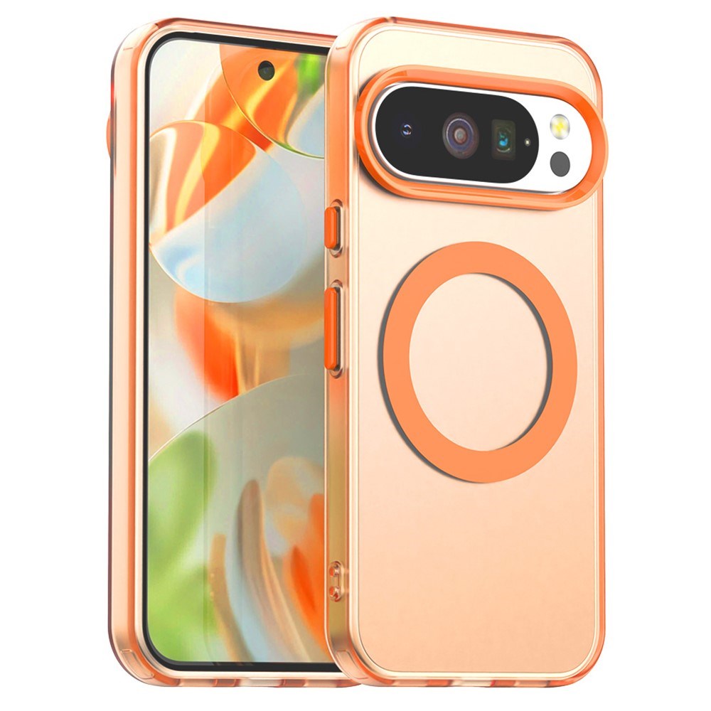 EIDERWOOD Google Pixel 10 / 10 Pro Hybrid Plastic Case - MagSafe Compatible - Transparent / Orange