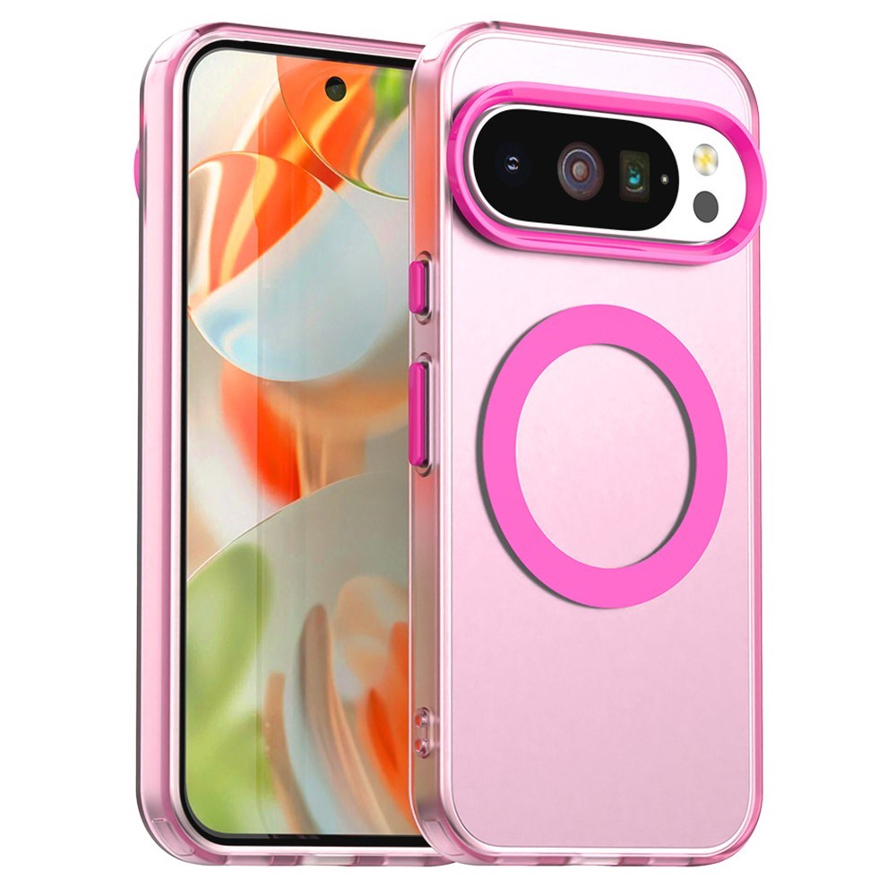 EIDERWOOD Google Pixel 10 / 10 Pro Hybrid Plastic Case - MagSafe Compatible - Transparent / Pink