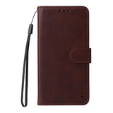 EIDERWOOD Motorola Edge 60 / Edge 60 Fusion 2-in-1 Faux Leather Flip Case with Screen Protector Glass - Brown
