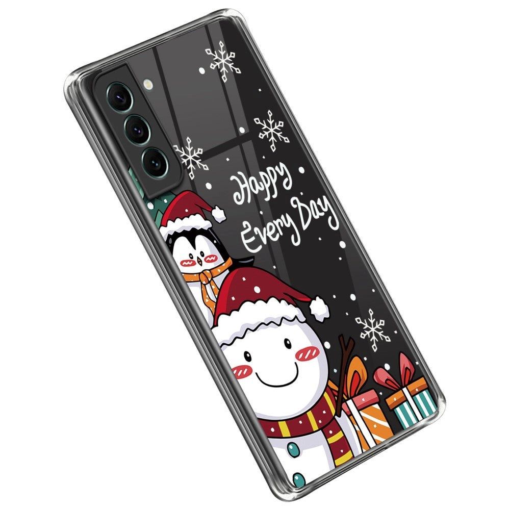 Samsung Galaxy S23 Flexible Plastic Christmas Case - Snowman and Penguin