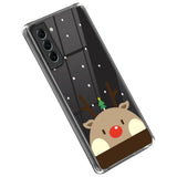 Samsung Galaxy S23 Flexible Plastic Christmas Case - Reindeer with Christmas tree