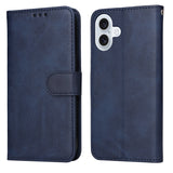 EIDERWOOD iPhone 17 Faux Leather Flip Case with Wallet & Strap - Blue