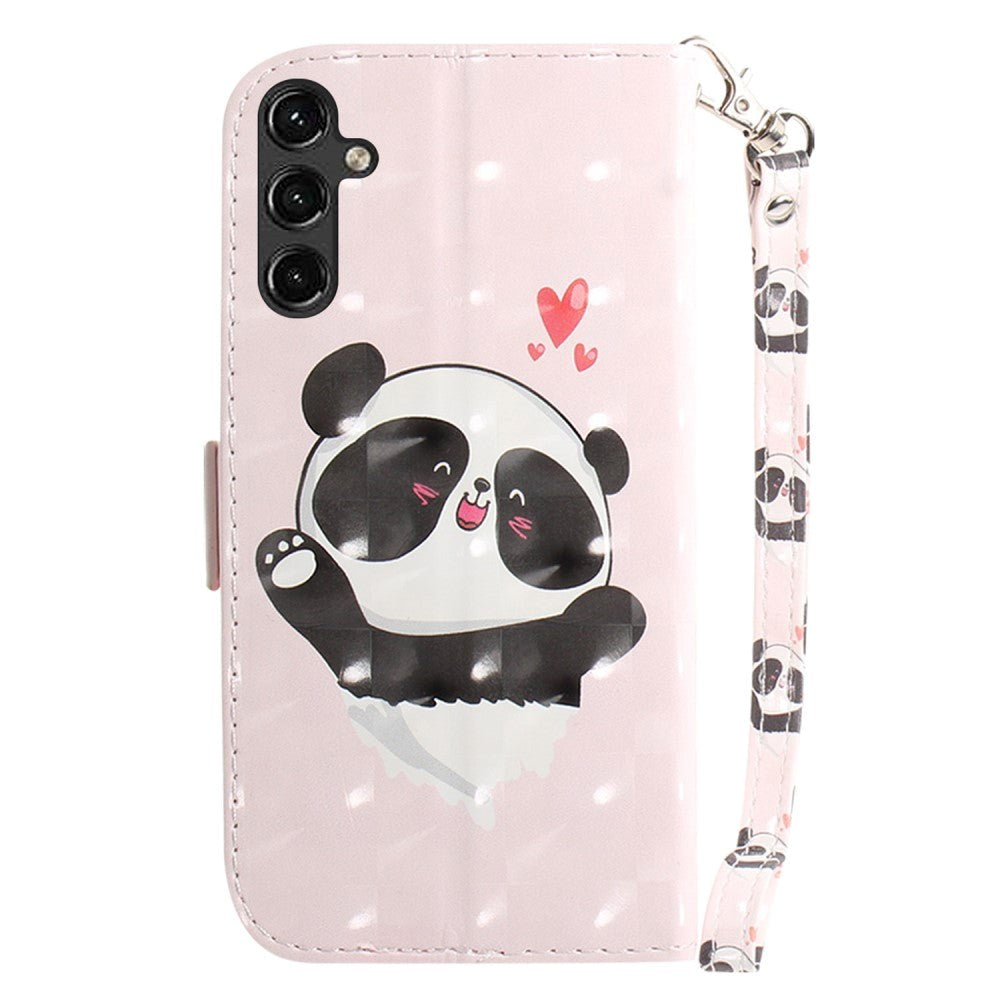 Samsung Galaxy A14 (5G) Leather Flip Case - Happy Panda