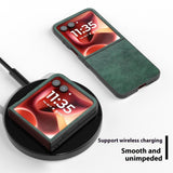 EIDERWOOD Motorola Razr 60 Ultra Faux Leather Case - Green