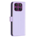 Motorola Edge 60 Pro BINFEN Faux Leather Flip Case with Card Holder & Stand Function - Purple