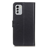 Nokia G60 Leather Wallet Case & Kickstand - Black