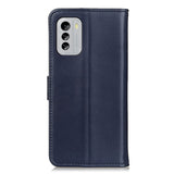 Nokia G60 Leather Wallet Case & Kickstand - Blue