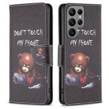 Samsung Galaxy S23 Ultra Flip Case m. Wallet - Angry Teddy Bear