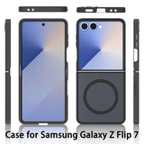 EIDERWOOD Samsung Galaxy Z Flip7 Matte Hybrid Case - MagSafe Compatible - Transparent / Blue
