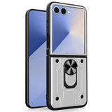 EIDERWOOD Samsung Galaxy Z Flip7 Hybrid Craftsman Case with Kickstand - White