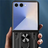 EIDERWOOD Samsung Galaxy Z Flip7 Hybrid Craftsman Case with Kickstand - White