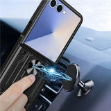 EIDERWOOD Samsung Galaxy Z Flip7 Hybrid Craftsman Case with Kickstand - Red