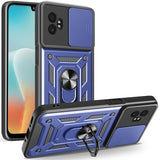 EIDERWOOD Samsung Galaxy Xcover 7 Pro Hybrid Tough Case with Kickstand & Cam Slider - Blue