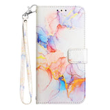 Nokia G60 Soft Leather Wallet Case - Marble - Multi