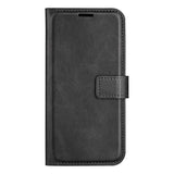 EIDERWOOD iPhone 17 Pro Max Faux Leather Flip Case with Stand & Card Holder - Black