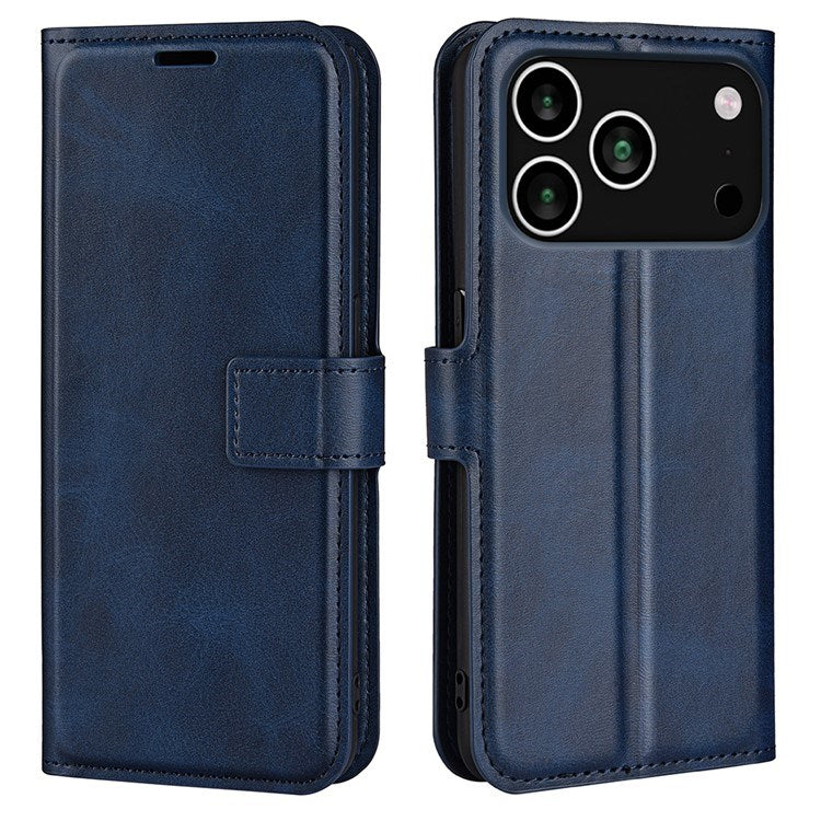 EIDERWOOD iPhone 17 Pro Max Faux Leather Flip Case with Stand & Card Holder - Blue