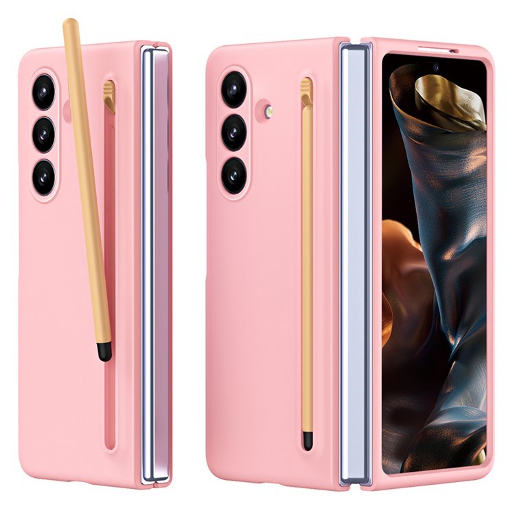 EIDERWOOD Samsung Galaxy Z Fold7 Hard Plastic Case with Stylus - Pink