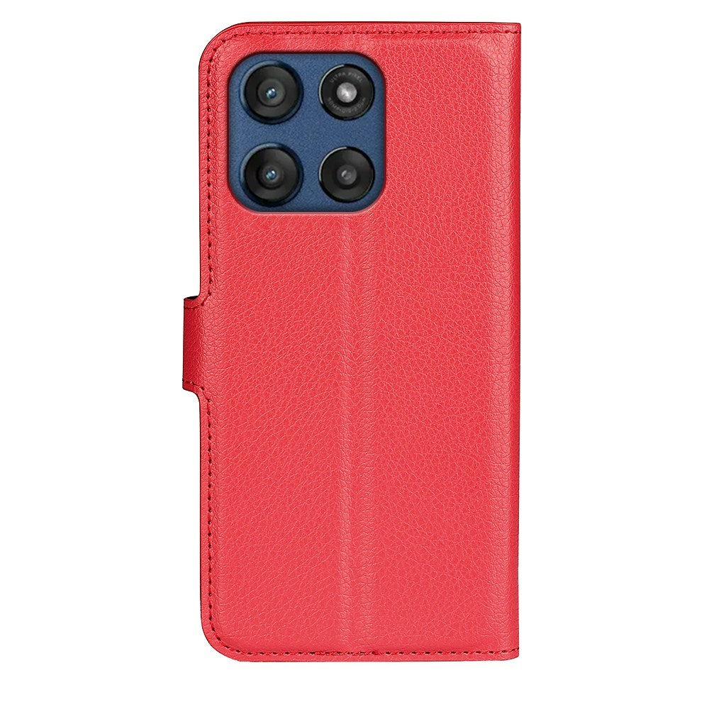 Motorola Moto G Stylus 5G (2025) EIDERWOOD Leather Flip Case with Cardholder & Stand Function - Red