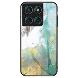 EIDERWOOD Motorola Edge 60 / Edge 60 Fusion Plastic Case with Glass Back - Blue Marble