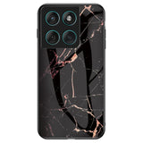 EIDERWOOD Motorola Edge 60 / Edge 60 Fusion Plastic Case with Glass Back - Gold Marble