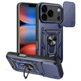 EIDERWOOD iPhone 17 Pro Max Hybrid Craftsman Case with Kickstand & Cam Slider - Blue