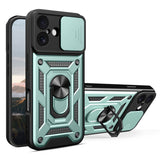 EIDERWOOD iPhone 17 Hybrid Craftsman Case with Kickstand & Cam Slider - Green