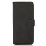 Samsung Galaxy S23 KHAZNEH Retro Leather Wallet Case - Black