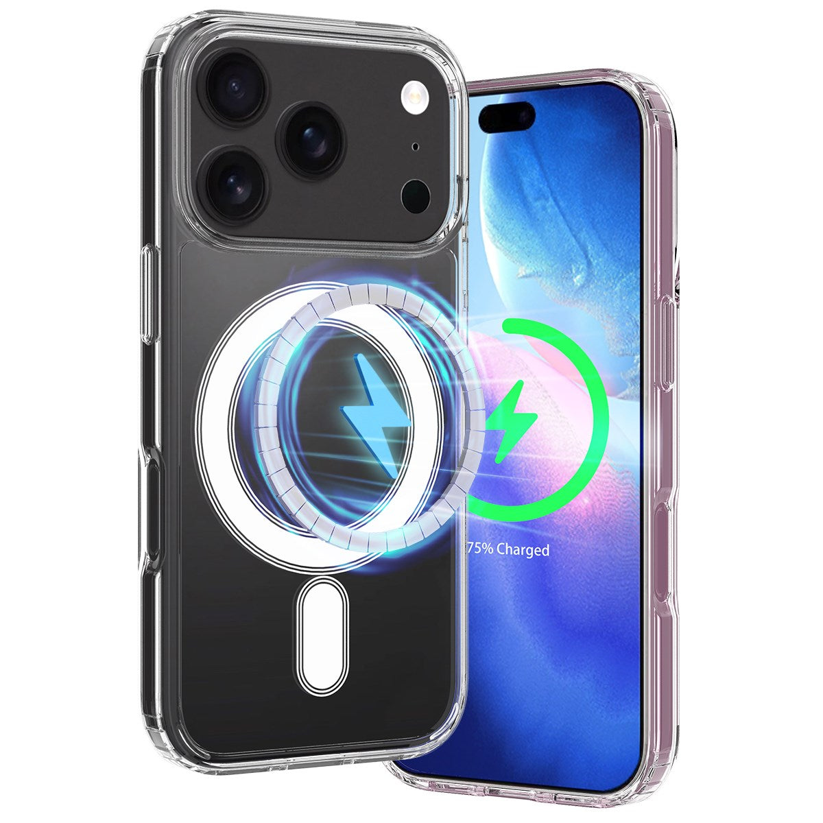 EIDERWOOD iPhone 17 Pro Hybrid Plastic Case - MagSafe Compatible - Transparent