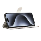 EIDERWOOD iPhone Air Faux Leather Case with Wallet & Strap - Wolves