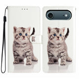 EIDERWOOD iPhone Air Faux Leather Case with Wallet & Strap - Kitten